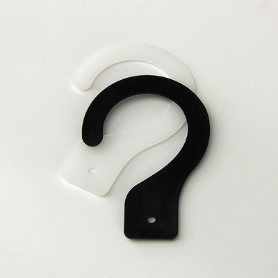 Piccoli ganci di plastica neri bianchi semplici di colore solido senza logo
