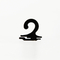 logo di plastica dell'OEM dei ganci dell'intestazione dei calzini del PE di 25x25mm piccolo