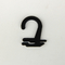 serigrafia di plastica nera dei ganci del PE spesso 2.5mm di 2mm