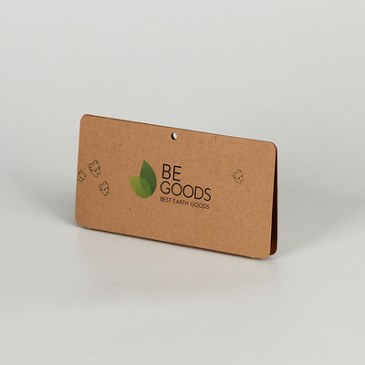 Le carte di intestazione sostenibili di carta kraft hanno personalizzato Logo Offest Printing
