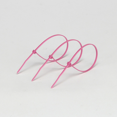 Fascette ferma-cavo di nylon rosa di multi scopo di iso 200MM x 2,5 millimetri