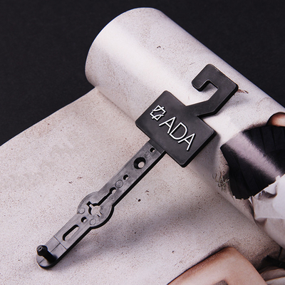 Stagnola d'argento su ordinazione che stampa Logo Belt Plastic Hanger 40mmx127mm