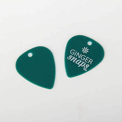 I piccoli ganci di plastica verdi hanno personalizzato Logo Printing Plastic Guitar Pick