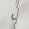 Etichetta su ordinazione dell'esposizione del gancio del cartone della carta da stampa di logo per la sciarpa di seta dei legami